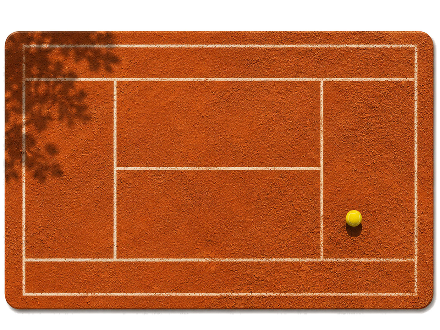 Tovaglietta Americana in pelle con stampa Roland Garros